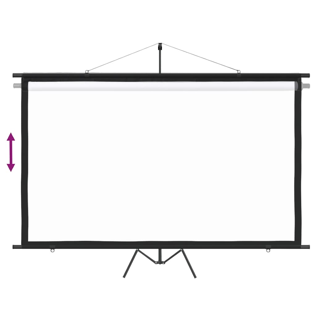 vidaXL Tela de projeção com tripé 120" 16:9