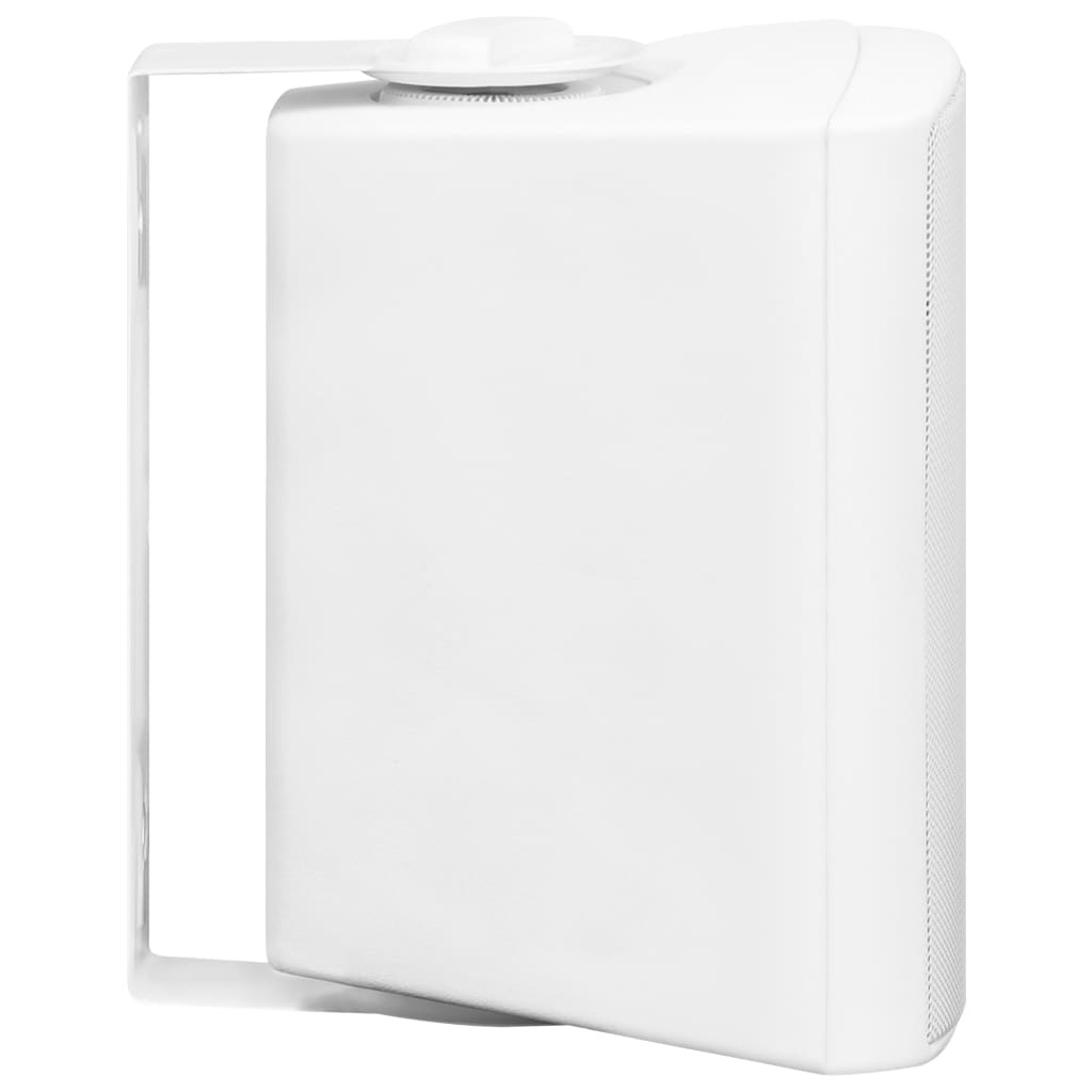 vidaXL Colunas de som para parede interior/exterior 2 pcs 80 W branco