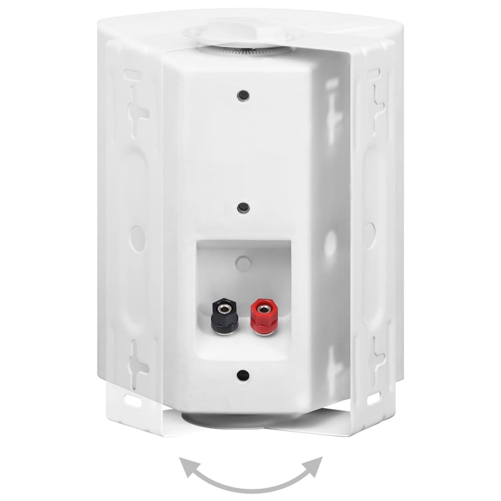 vidaXL Colunas de som para parede interior/exterior 2 pcs 80 W branco