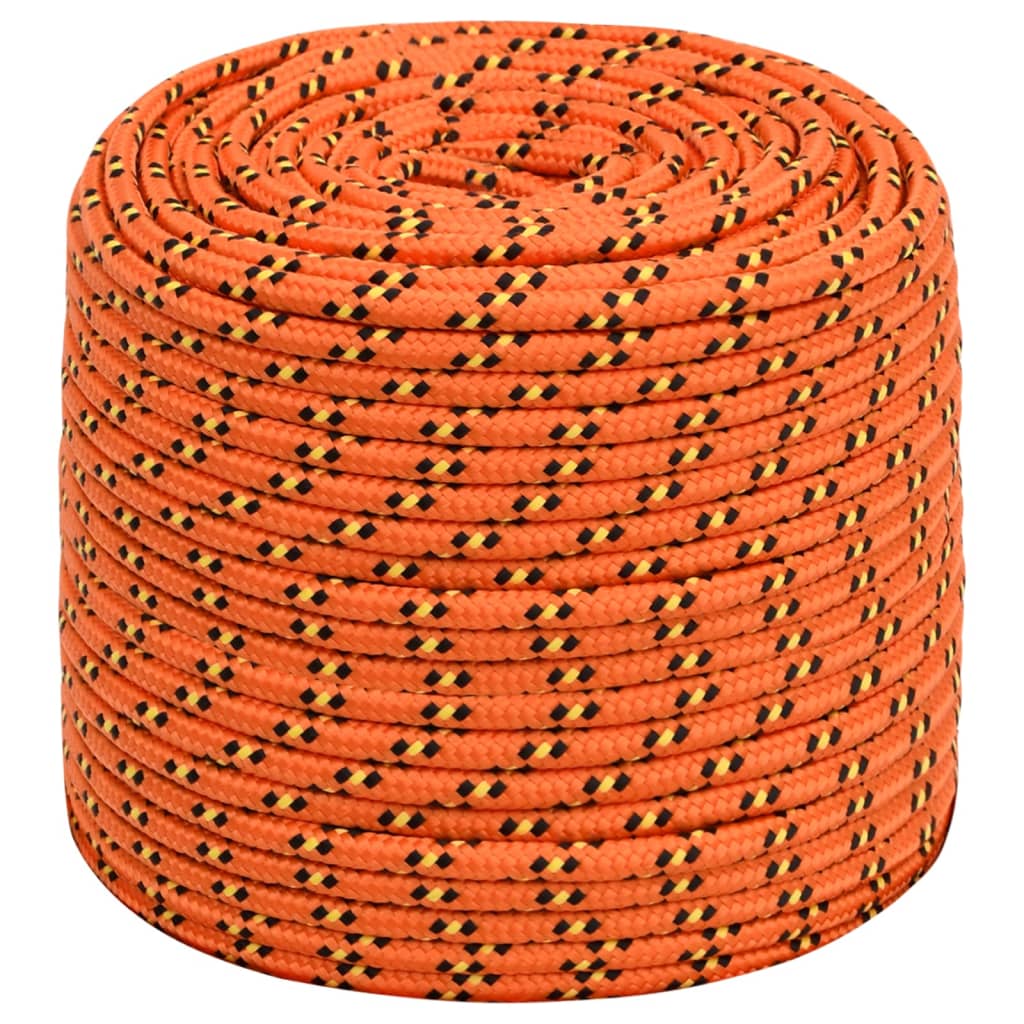 vidaXL Corda de barco 8 mm 500 m polipropileno laranja