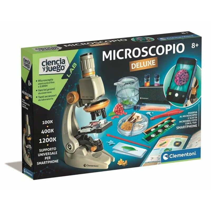 Clementoni|Microscópio Clementoni Smart Deluxe Infantil 45 x 37 x 7 cm