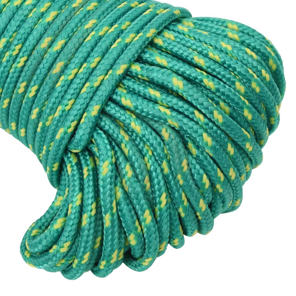 vidaXL Corda de barco 3 mm 500 m polipropileno verde