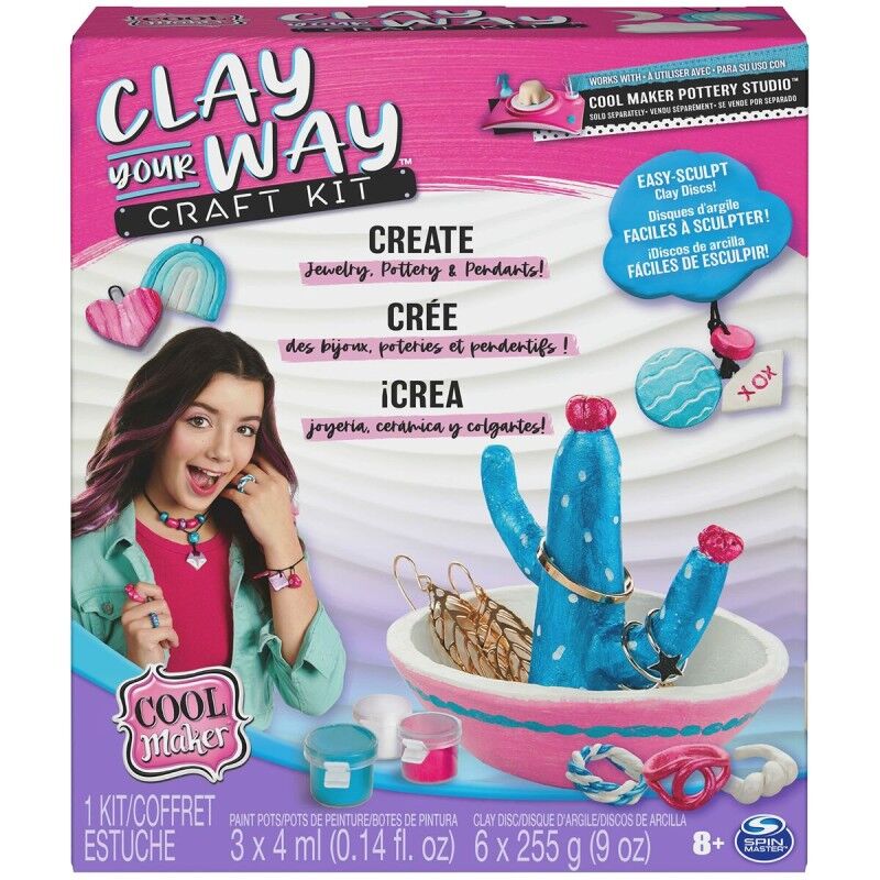 Spin Master|Kit Criação de Pulseiras e Colares Spin Master Clay your way Plástico