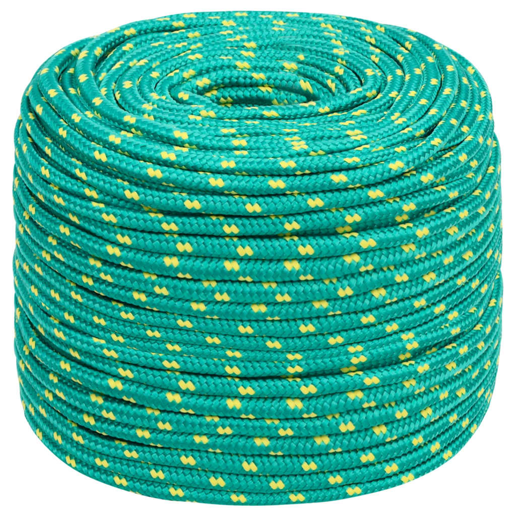 vidaXL Corda de barco 6 mm 500 m polipropileno verde