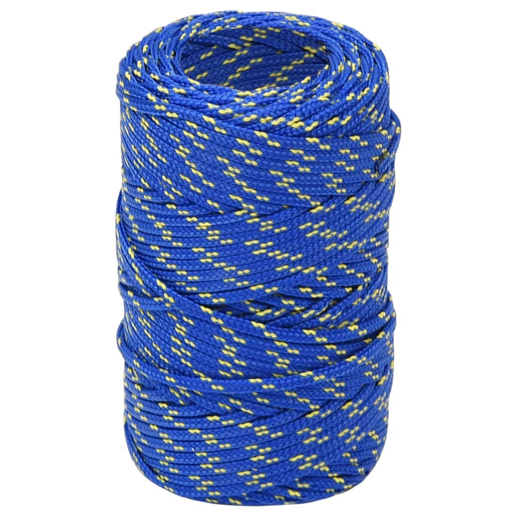 vidaXL Corda de barco 2 mm 250 m polipropileno azul