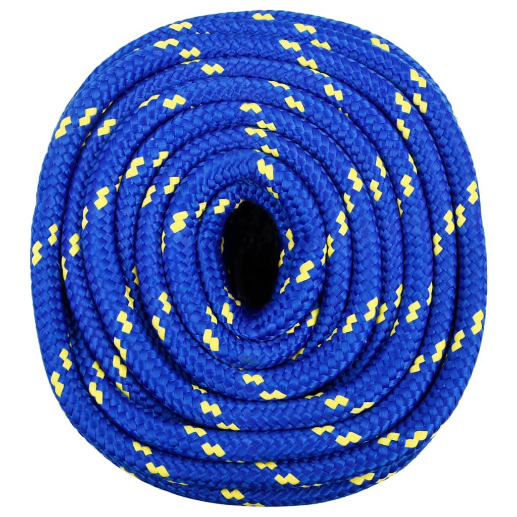 vidaXL Corda de barco 18 mm 100 m polipropileno azul