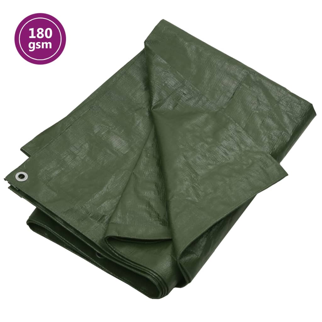 vidaXL Lona 180 g/m² 4x5 m PEAD verde