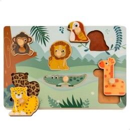 Woomax|Puzzle Infantil de Madeira Woomax (12 Unidades)