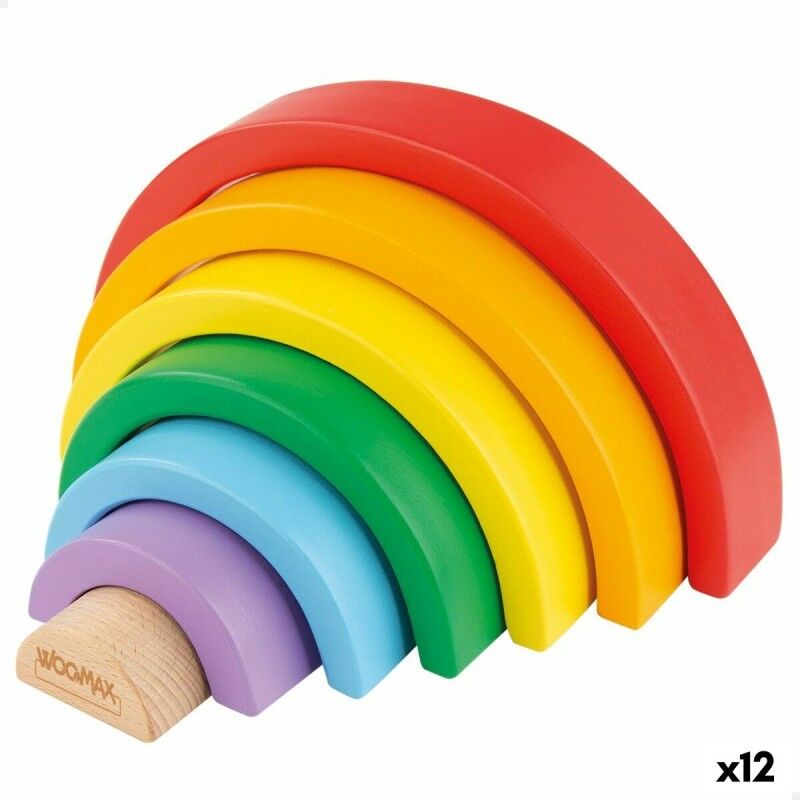 Woomax|Jogo de habilidade Woomax Arco-íris 21 x 10 x 3,5 cm (12 Unidades)