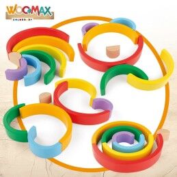 Woomax|Jogo de habilidade Woomax Arco-íris 21 x 10 x 3,5 cm (12 Unidades)