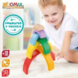 Woomax|Jogo de habilidade Woomax Arco-íris 21 x 10 x 3,5 cm (12 Unidades)