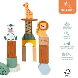 Woomax|Jogo de Construção Woomax animais 28 Peças (6 Unidades)