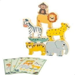 Woomax|Jogo de Construção + Figuras Woomax animais 16 Peças 7 x 7 x 1,5 cm (6 Unidades)