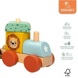 Woomax|Comboio Woomax 33 x 11 x 7 cm animais (6 Unidades)