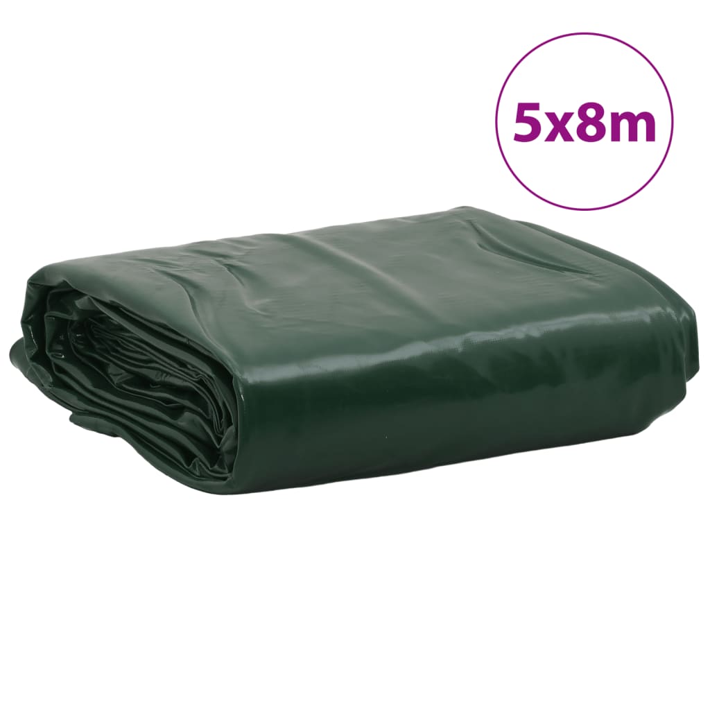 vidaXL Lona 5x8 m 650 g/m² verde