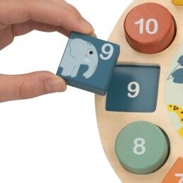 Woomax|Jogo Educativo Woomax animais Relógio (6 Unidades)