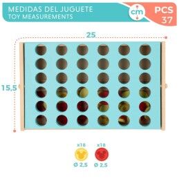 Disney|4 em Linha Disney 25 x 16 x 15,5 cm (6 Unidades) (37 Peças)