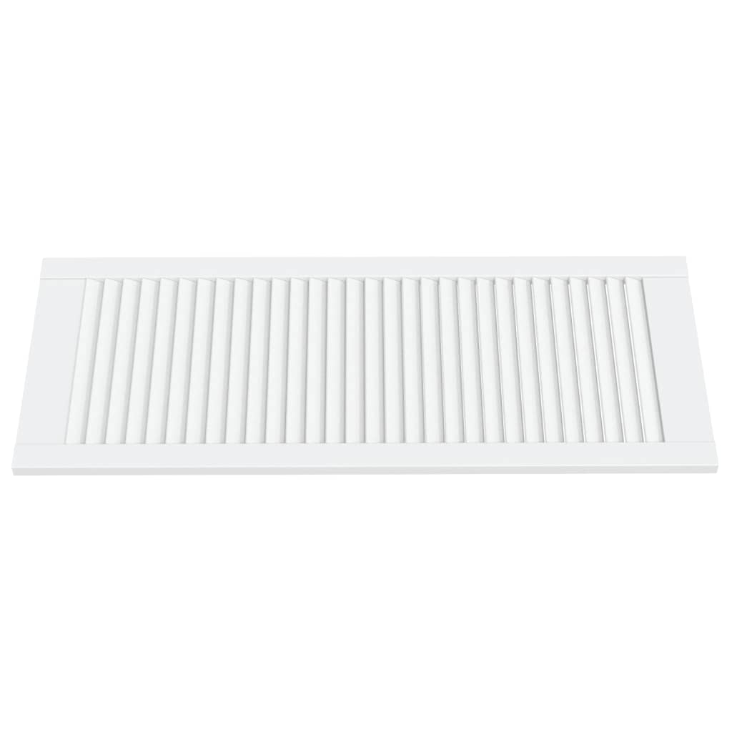 vidaXL Portas de armário 4 pcs design de persiana pinho maciço branco