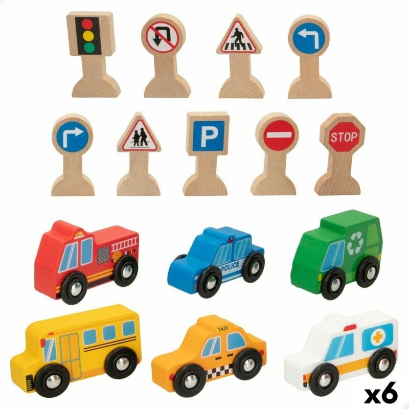 Woomax|Playset de Veículos Woomax 15 Peças (6 Unidades)
