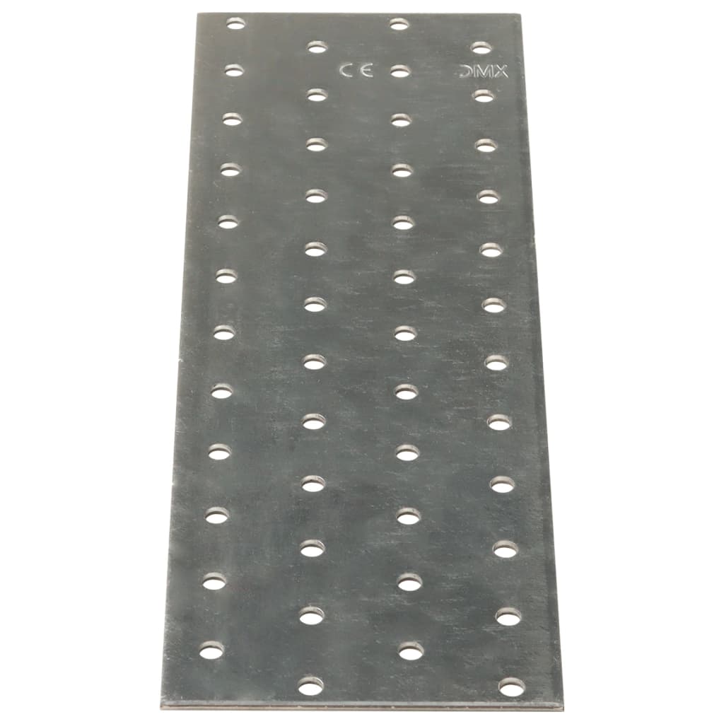 vidaXL Chapas perfuradas 20 pcs 2 mm 240x80 mm aço galvanizado