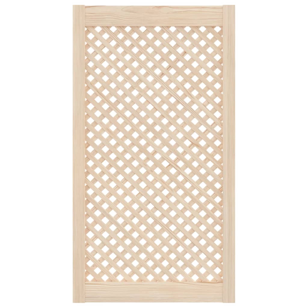 vidaXL Portas de armário design treliça 2 pcs 49,5x99 cm pinho maciço