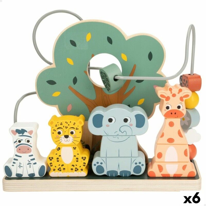Woomax|Jogo de Habilidade para Bebé Woomax animais 25 x 22 x 10 cm (6 Unidades)