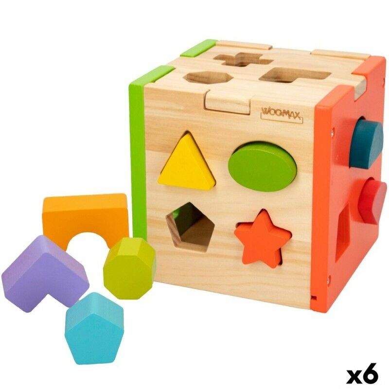 Woomax|Puzzle Infantil de Madeira Woomax 15 x 15 x 15 cm (6 Unidades) Woomax|Puzzle Infantil de Madeira Woomax 15 x 15 x 15 cm (6 Unidades)