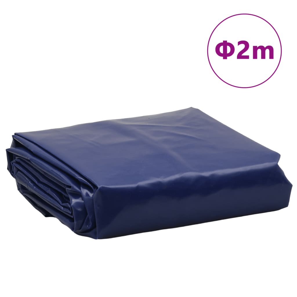 vidaXL Lona Ø 2 m 650 g/m² azul