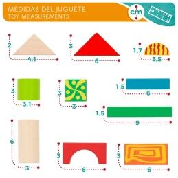 Woomax|Jogo de Construção Woomax 50 Peças (6 Unidades)