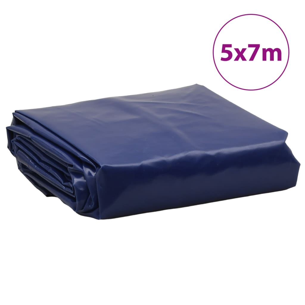 vidaXL Lona 5x7 m 650 g/m² azul