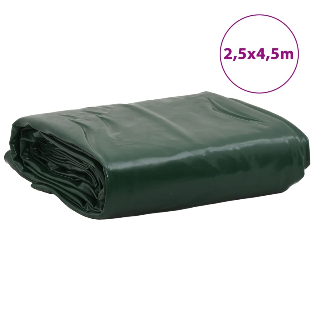 vidaXL Lona 2,5x4,5 m 650 g/m² verde