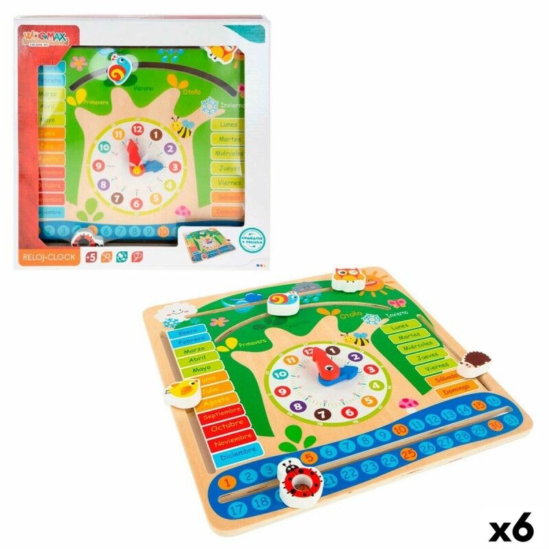 Colorbaby|Jogo Educativo Colorbaby Calendário 30 x 30 x 3 cm (6 Unidades) Colorbaby|Jogo Educativo Colorbaby Calendário 30 x 30 x 3 cm (6 Unidades)