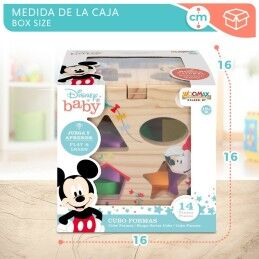 Disney|Puzzle Infantil de Madeira Disney 14 Partes 15 x 15 x 15 cm (6 Unidades)
