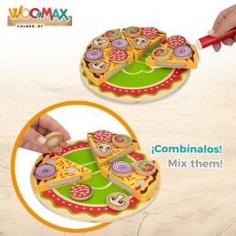 Woomax|Jogo de madeira Woomax Pizza 27 Peças (6 Unidades)