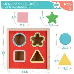 Disney|Puzzle Infantil de Madeira Disney 5 Peças 13,5 x 7,5 x 13 cm (6 Unidades)