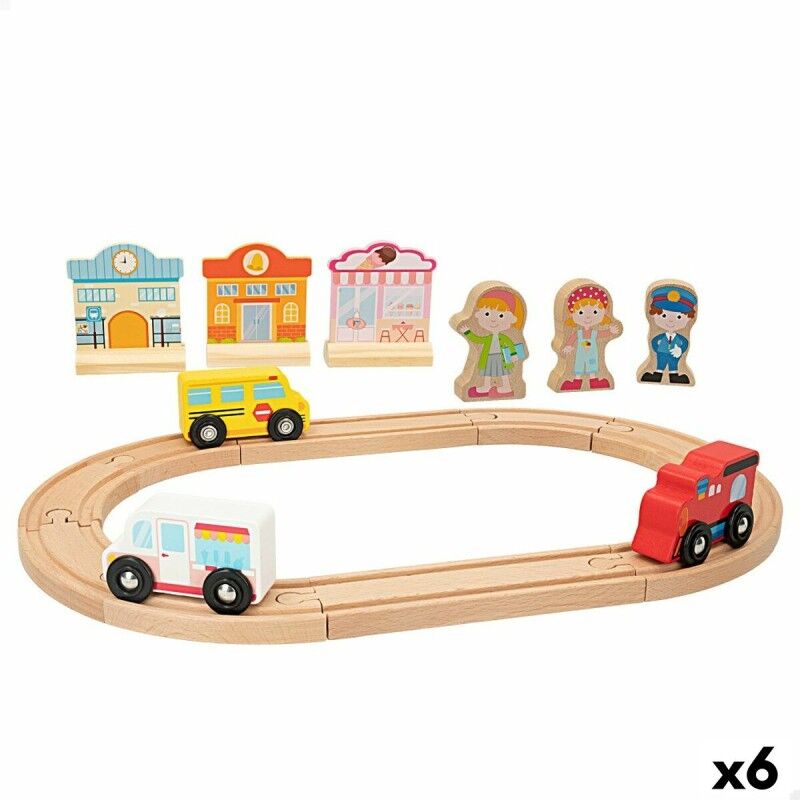 Woomax|Tren com Circuito Woomax 6 Unidades 39 x 1 x 26 cm Woomax|Tren com Circuito Woomax 6 Unidades 39 x 1 x 26 cm