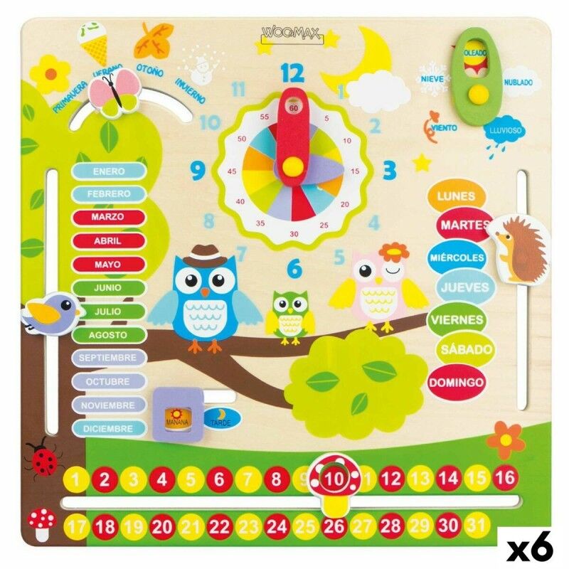 Woomax|Jogo Educativo Woomax Corujas 30 x 3 x 30 cm (6 Unidades)