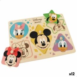 Woomax|Puzzle Infantil de Madeira Woomax Formas + 12 Meses 16 Peças (6 Unidades)