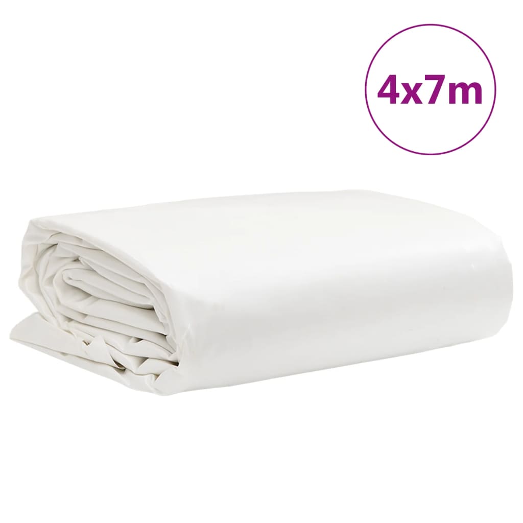 vidaXL Lona 4x7 m 650 g/m² branco