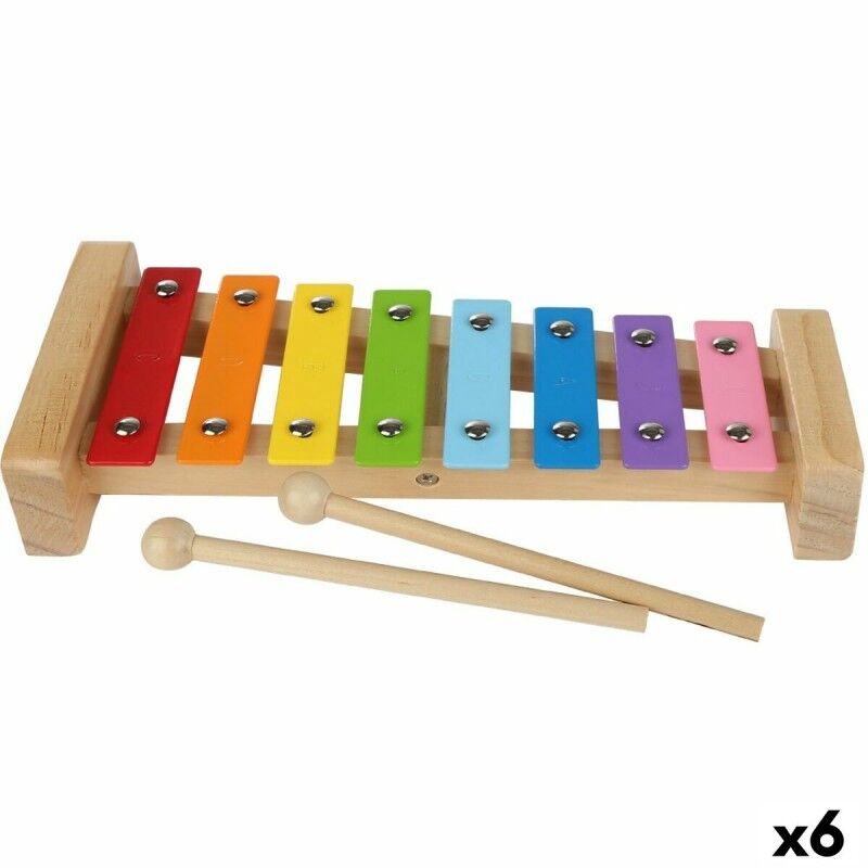 Woomax|Xilofone Woomax Madeira Metal 26 x 4,5 x 11,5 cm (6 Unidades) Woomax|Xilofone Woomax Madeira Metal 26 x 4,5 x 11,5 cm (6 Unidades)
