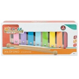 Woomax|Xilofone Woomax Madeira Metal 26 x 4,5 x 11,5 cm (6 Unidades)