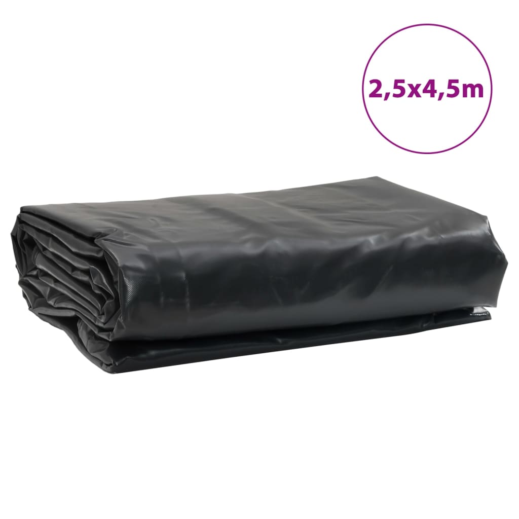 vidaXL Lona 2,5x4,5 m 650 g/m² preto