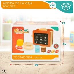 Woomax|Tostadeira de brincar Woomax 10 Peças 18,5 x 12,5 x 7,5 cm (4 Unidades)