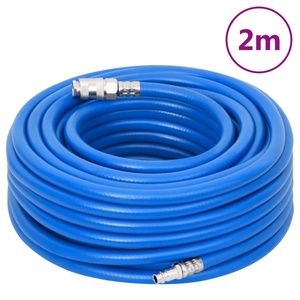 vidaXL Mangueira de ar 0,7" 2 m PVC azul