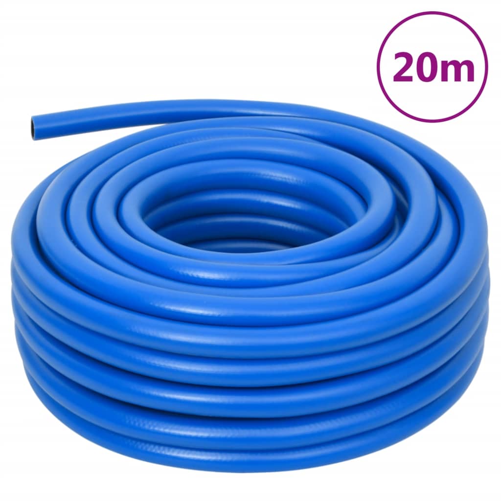 vidaXL Mangueira de ar 0,7" 20 m PVC azul