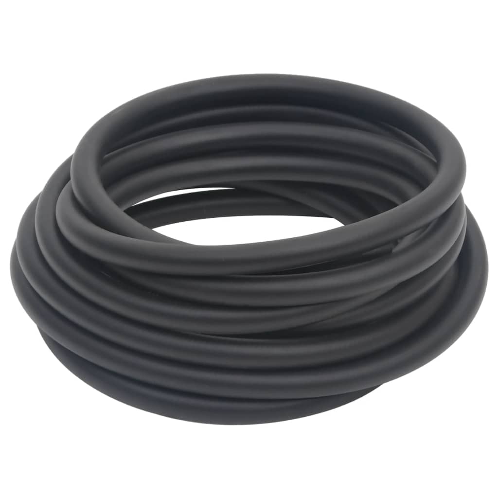 vidaXL Mangueira de ar híbrida 0,6" 5 m borracha e PVC preto