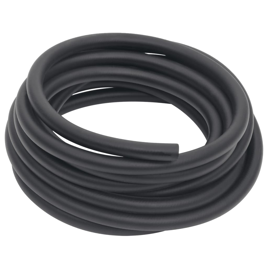 vidaXL Mangueira de ar híbrida 0,6" 5 m borracha e PVC preto