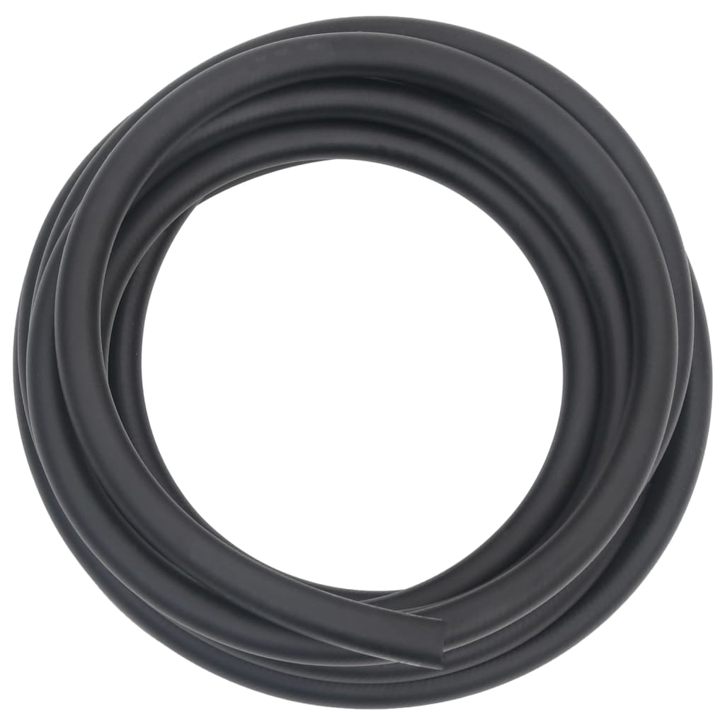 vidaXL Mangueira de ar híbrida 0,6" 5 m borracha e PVC preto