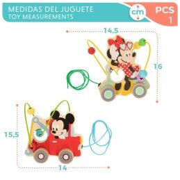Disney|Brinquedo de arraste Disney Madeira (6 Unidades)