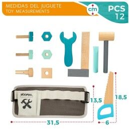 Woomax|Ferramentas de brincar Woomax 12 Peças 31 x 14 x 2,5 cm 6 Unidades